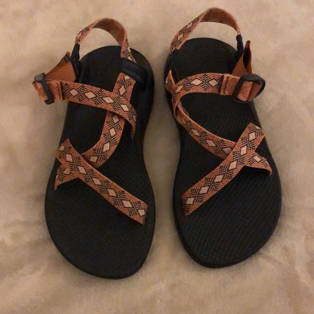 Barely worn!! Blue and Orange CHACOS